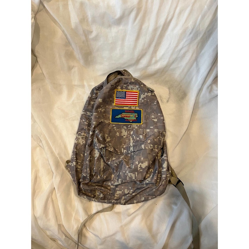 Tarheel Challenge Academy Camo Canvas Tactical Backpack